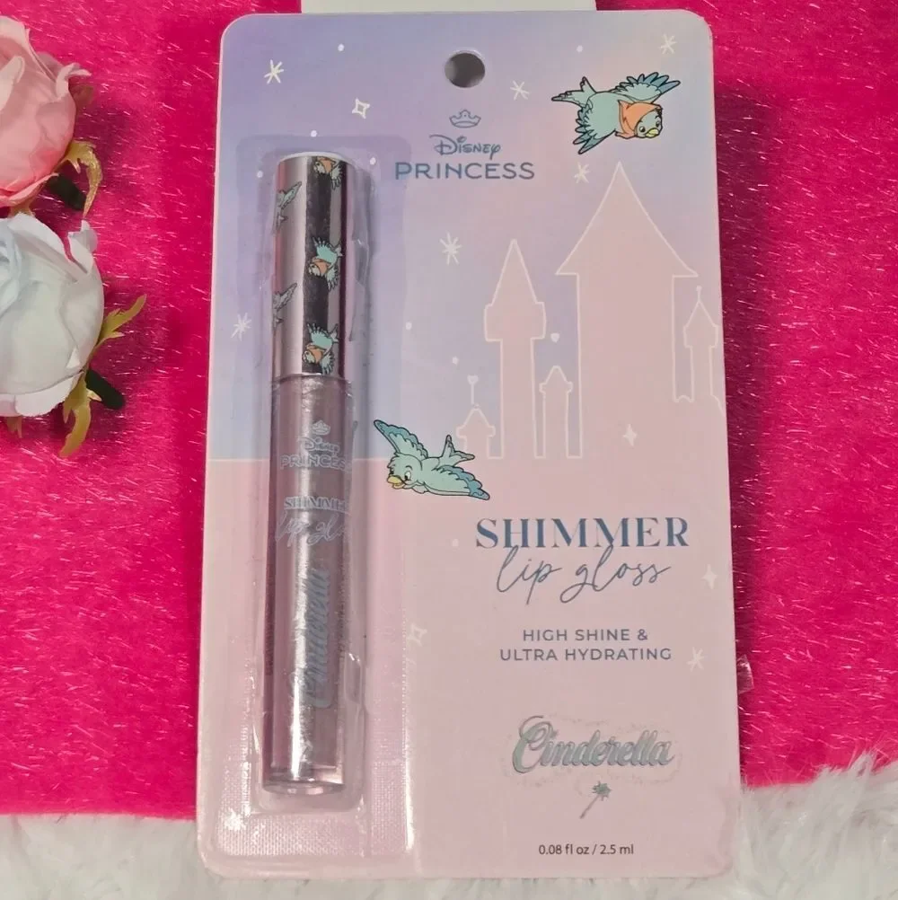Disney Princess Shimmer Lip Gloss Cinderella Collectible Nostalgic Makeup Glam